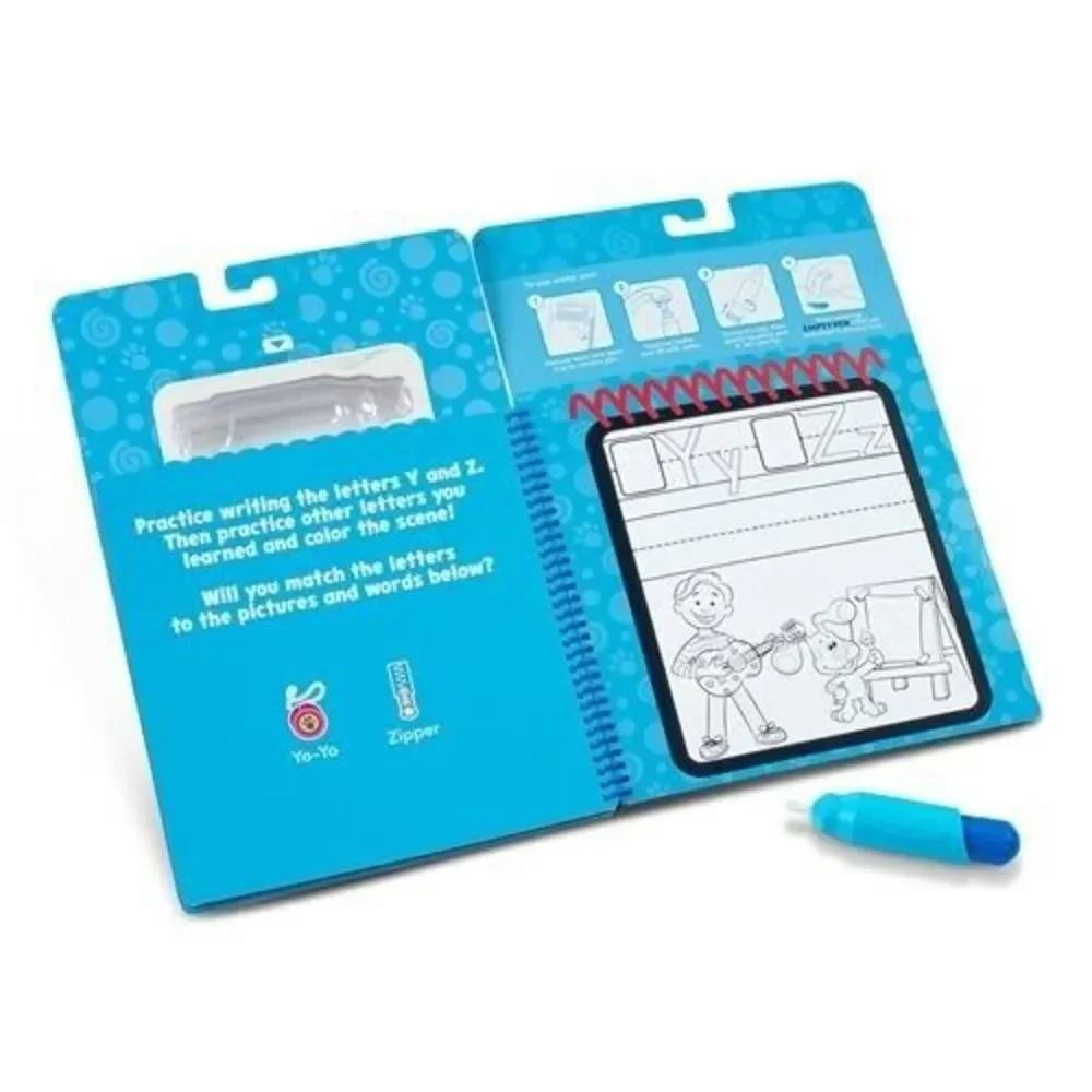 Melissa And Doug Blue‎ Clues And You Water Wow Alphabet Reusable Activity Set